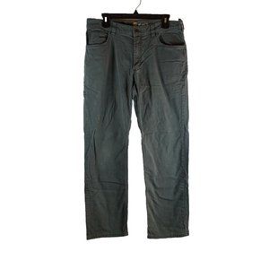 Carhartt Jeans Men 34 X 32 Green Denim Stretch Medium Wash Relax Fit Cotton 8209